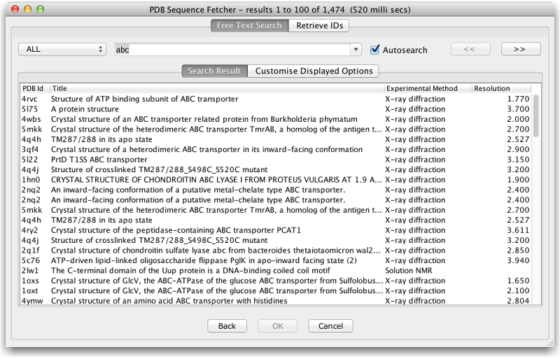 PDB sequence fetcher (introduced in Jalview 2.9)